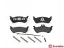 Комплект гальмівних колодок задн, MERCEDES M (W163) 2.3-4.3 02.98-06.05 BREMBO (P50044) зображення 1