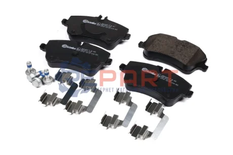 Фото Колодки гальмівні (передні) MB C-class (W203/CL203/S203) 00-11 BREMBO (P50045) зображення 1