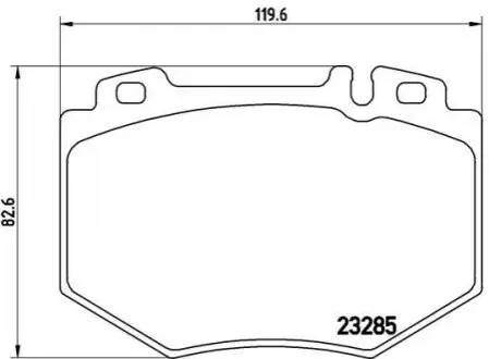 Комплект гальмівних колодок передн, MERCEDES S (W220, V220) 5.0-6.0 10.98-08.05 BREMBO P50 048