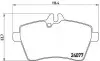 Комплект гальмівних колодок передн, MERCEDES A (W169), B SPORTS TOURER (W245) 1.5-2.0D 09.04-06.12 BREMBO (P50054) зображення 1