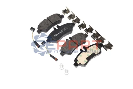 Колодки гальмівні (задні) MB Sprinter 209-319 CDI/VW Crafter 30-35 06- (з датчиками) BREMBO P50084 Купити в Україні