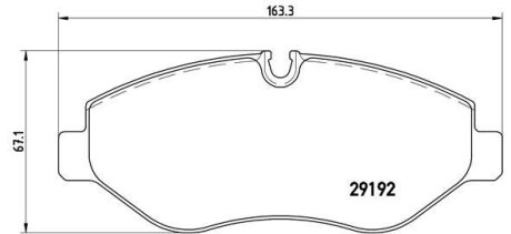 Гальмівні колодки, дискові (набір) BREMBO P50085