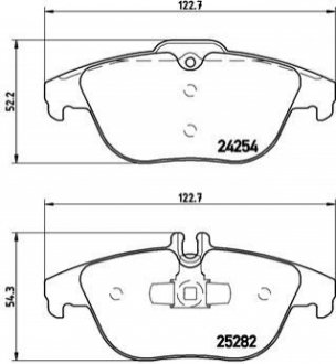 Тормозные колодки дисковые - P50 104 (0054205120, 0074206120, 0054204920) BREMBO P50104 (фото 1)