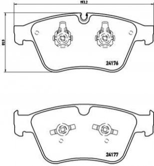 Гальмівні колодки дискові BREMBO P50105