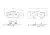 Klocki ham. MERCEDES-BENZ E-CLASS Convertible (A207) 01/10-12/16 / MERCE BREMBO (P50106) изображение 1