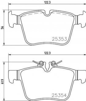 Гальмівні колодки дискові BREMBO P50122