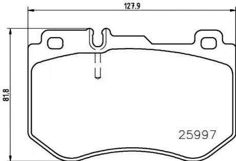 Комплект гальмівних колодок передн, MERCEDES C (A205), C (C205), C T-MODEL (S205), C (W205) 1.5-2.2DH 12.13-04.23 BREMBO P50123