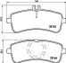 Комплект гальмівних колодок задн, MERCEDES AMG GT (C190), AMG GT (X290), C (A205), C (C205), C T-MODEL (S205), C (W205), S (A217), S (C217), S (W222, V222, X222), SL (R231) 3.0H-6.0 01.12 BREMBO (P50130) зображення 1