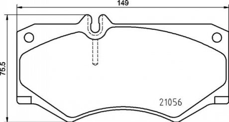 Тормозные колодки дисковые PRZOD BREMBO P50134 (фото 1)