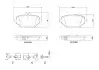 Комплект гальмівних колодок задн, MERCEDES GLE (C167), GLE (V167) 2.0D/2.9D 10.18-03.23 BREMBO (P50162) зображення 1