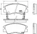 Комплект гальмівних колодок передн, MITSUBISHI L 300 / DELICA II, L 300 III, L200, PAJERO I, PAJERO SPORT I, TREDIA 1.6-3.5 12.82 BREMBO (P54008) зображення 1