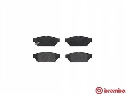 Комплект гальмівних колодок задн, MITSUBISHI CARISMA, COLT IV, COLT V, COLT VI, LANCER IV, LANCER V, MIRAGE IV, MIRAGE V 1.3-2.0D 09.89-06.12 BREMBO P54016