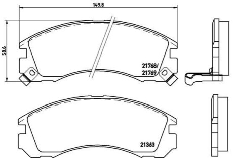 Автозапчасть BREMBO P54017X