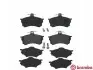 Комплект гальмівних колодок передн, MITSUBISHI CARISMA 1.6/1.9D 07.95-06.06 BREMBO (P54021) зображення 1