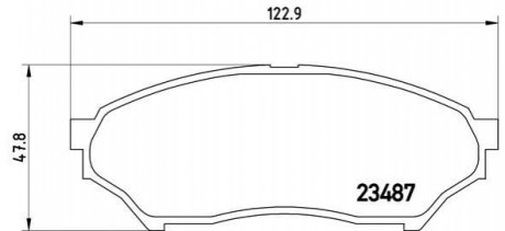 Тормозные колодки, дисковый тормоз.) BREMBO P54028