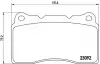 Комплект гальмівних колодок передн, VOLVO S60 I, V70 II RENAULT CLIO III, MEGANE II, MEGANE III, MEGANE IV TESLA MODEL S, MODEL X, ROADSTER 1.8-Electric 01.03 BREMBO (P54040) зображення 1