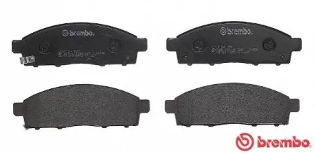 Комплект гальмівних колодок передн, FIAT FULLBACK MITSUBISHI L200, L200 / TRITON, PAJERO SPORT II 2.2D-3.5 11.05 BREMBO P54055