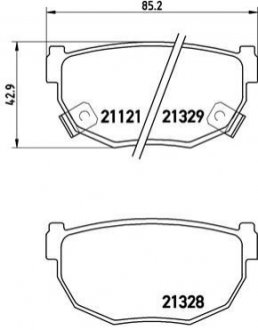 Тормозные колодки, дисковый тормоз.) BREMBO P56010 (фото 1)