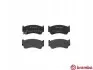 Комплект гальмівних колодок передн, MITSUBISHI MIRAGE / SPACE STAR VI NISSAN ALMERA I, PATROL GR V 1.0-4.8 07.95 BREMBO (P56033) зображення 1