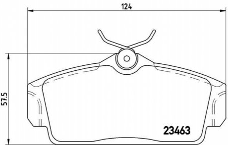 Гальмівні колодки дискові BREMBO P56 036