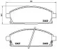 Комплект гальмівних колодок передн, ACURA MDX INFINITI Q45 II, QX4 NISSAN PATHFINDER II, QUEST, SERENA, X-TRAIL I 2.0-4.1 11.92 BREMBO (P56040) зображення 1