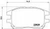 Фото Комплект гальмівних колодок передн, LEXUS RX 3.0 01.98-05.03 BREMBO (P56050) зображення 1