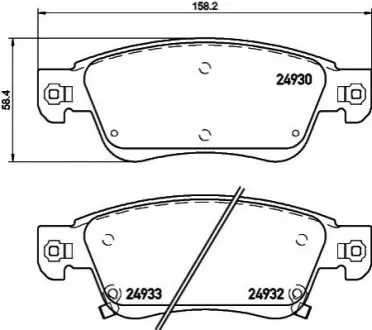 Автозапчасть BREMBO P56080