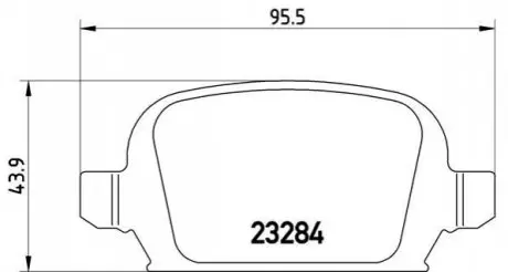 Тормозные колодки, дисковый тормоз.) BREMBO P59037