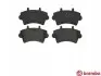Комплект гальмівних колодок передн, NISSAN INTERSTAR OPEL MOVANO A RENAULT MASTER II 1.9D-3.0D 12.97 BREMBO (P59039) зображення 1