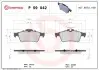 Комплект гальмівних колодок задн, MERCEDES G (W463) VOLVO C30, C70 II, S40 II, V40 CADILLAC BLS CHEVROLET VECTRA CITROEN C5 III FORD C-MAX, FOCUS C-MAX, FOCUS II 1.0-Electric 01.99 BREMBO (P59042X) зображення 1