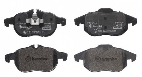 Тормозные колодки, тюнинг BREMBO P59043X