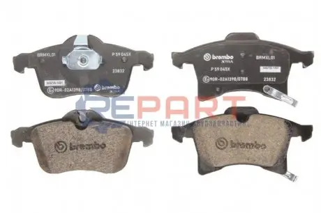 Тормозные колодки, тюнинг BREMBO P59045X