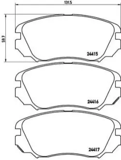 Автозапчасть BREMBO P59054X