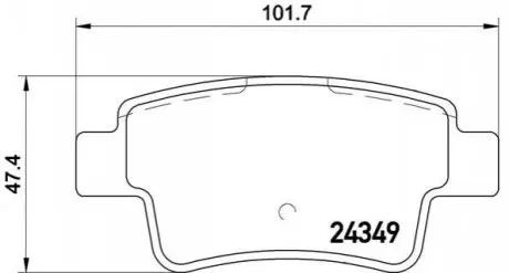 Тормозные колодки, дисковый тормоз.) BREMBO P59057