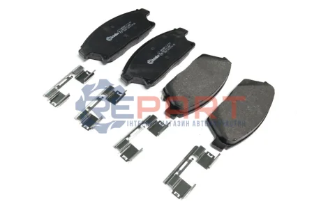 Колодки гальмівні (передні) Opel Astra J/Zafira C/Chevrolet Cruze 09- BREMBO P59077 Купити в Україні