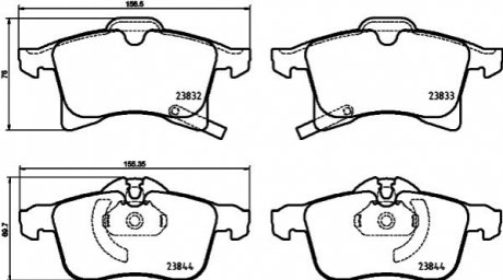 Тормозные колодки.) BREMBO P59089