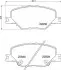 Фото Комплект гальмівних колодок передн, OPEL INSIGNIA B, INSIGNIA B COUNTRY, INSIGNIA B GRAND SPORT 1.5-2.0D 03.17 BREMBO (P59096) зображення 1