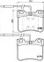 Комплект гальмівних колодок передн, CITROEN AX PEUGEOT 106 I 1.0-1.5D 07.86-12.98 BREMBO (P61034) зображення 1