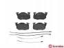 Тормозные колодки, дисковый тормоз.) BREMBO (P61044) изображение 1