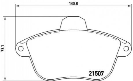 Тормозные колодки, дисковый тормоз.) BREMBO P61048