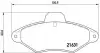 Комплект гальмівних колодок передн, CITROEN XANTIA 1.6-2.0D 03.93-04.03 BREMBO (P61052) зображення 1