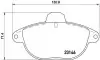Тормозные колодки, дисковый тормоз.) BREMBO (P61055) изображение 1