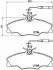 Комплект гальмівних колодок передн, PEUGEOT 406 1.6/1.8/1.9D 11.95-10.04 BREMBO (P61056) зображення 1