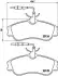 Комплект гальмівних колодок передн, CITROEN BERLINGO, XSARA PEUGEOT 306, PARTNER, PARTNER ORIGIN 1.1-Electric 05.93-12.15 BREMBO (P61060) зображення 1