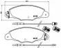 Тормозные колодки, дисковый тормоз.) BREMBO (P61061) изображение 1