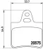Комплект гальмівних колодок задн, CITROEN BX, CX I, CX II, XM 1.1-2.5D 09.74-07.99 BREMBO (P61062) зображення 1