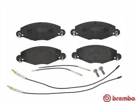Фото Колодки гальмівні (передні) Citroen С5 01- (+датчики) BREMBO (P61072) зображення 1