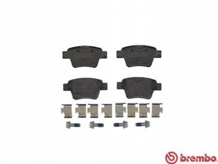 Тормозные колодки, дисковый тормоз.) BREMBO P61080 (фото 1)