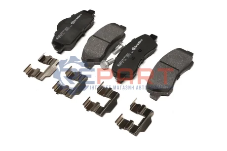 Колодки гальмівні (передні) Citroen C4/Peugeot 308 II 12- BREMBO P61113 Купити в Україні