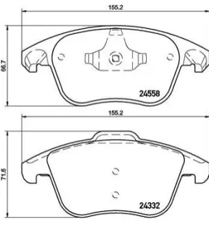 Автозапчасть BREMBO P61117X